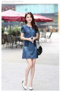 Denim Dress For Women With Pocket