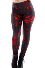 New Black Splatter  Print Women Legging