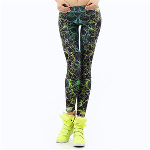 New Black Splatter  Print Women Legging
