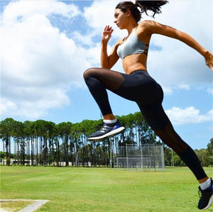Casual Women  New Arrival Mesh Insert Leggings