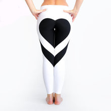 Heart Pattern Mesh Splice Legging