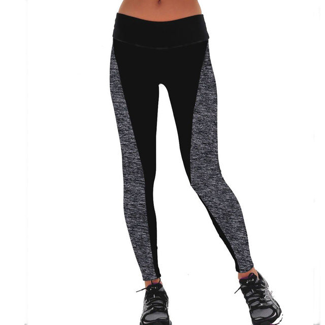 Black/Gray Women's Fitness Leggings
