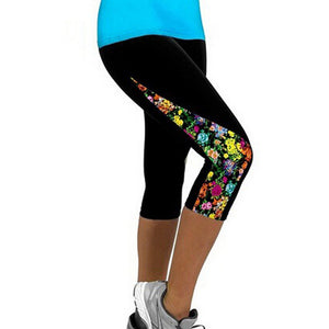 Capri Leggings Printed Leggings For Womens