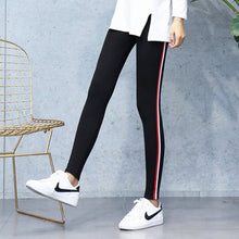 Side stripes Women Casual Legging