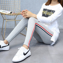 Side stripes Women Casual Legging