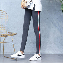 Side stripes Women Casual Legging