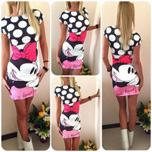 mini cartoon dress female