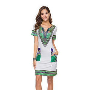 African Print Dashiki Dresses