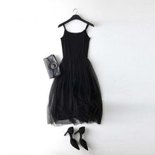 Patchwork Mesh Dress Spring Summer Women