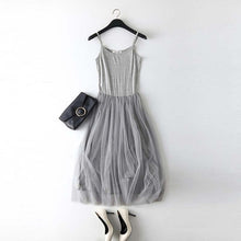 Patchwork Mesh Dress Spring Summer Women
