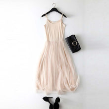 Patchwork Mesh Dress Spring Summer Women