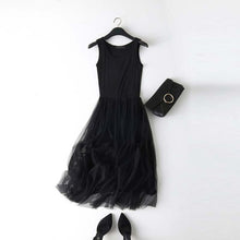 Patchwork Mesh Dress Spring Summer Women
