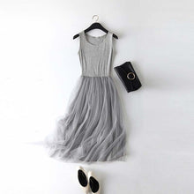 Patchwork Mesh Dress Spring Summer Women