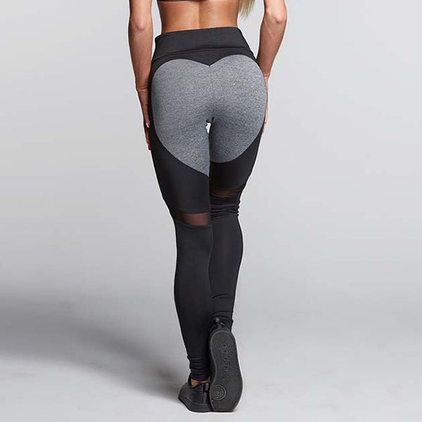 High Waist Workout Leggings For Women Love Heart Leggings
