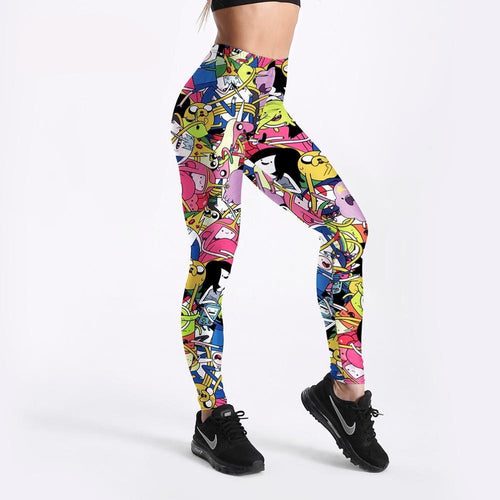 Cartoon Printed Leggings For Women