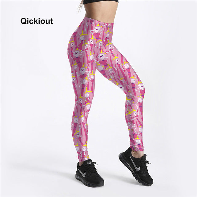 Cartoon Printed Leggings For Women