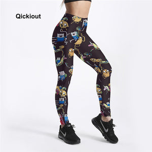 Cartoon Printed Leggings For Women