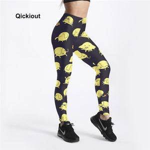 Cartoon Printed Leggings For Women