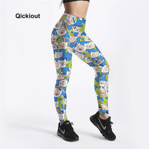 Cartoon Printed Leggings For Women