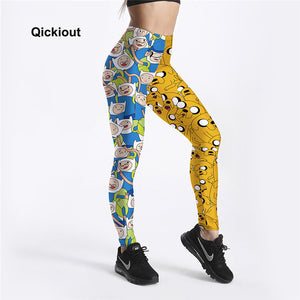 Cartoon Printed Leggings For Women