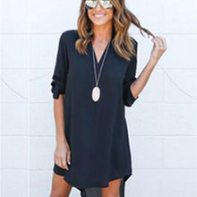 Dress Loose Waist Solid Shirt