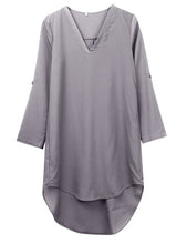 Dress Loose Waist Solid Shirt