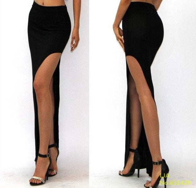 Long Maxi Skirt Black