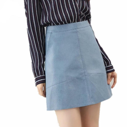 PU faux leather women