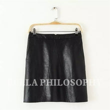 PU faux leather women