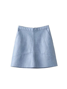PU faux leather women