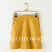 PU faux leather women