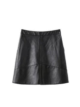 PU faux leather women