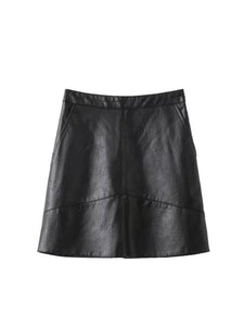 PU faux leather women
