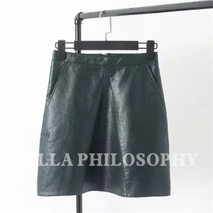 PU faux leather women