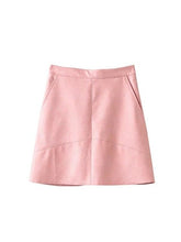 PU faux leather women