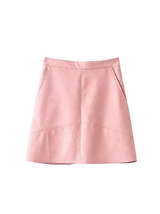 PU faux leather women