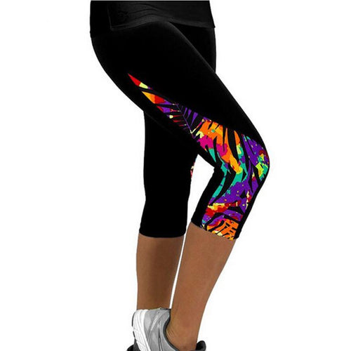 Capri Leggings Printed Leggings For Womens