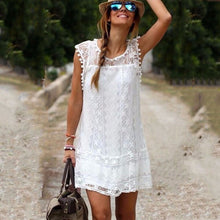 Short Dress Tassel Black White