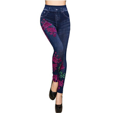 Faux Denim Jeans Leggings