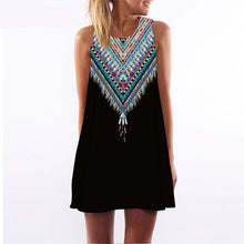 Beach Dress Floral Print Tunic Sleeveless