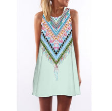 Beach Dress Floral Print Tunic Sleeveless