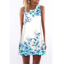 Beach Dress Floral Print Tunic Sleeveless