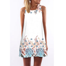Beach Dress Floral Print Tunic Sleeveless