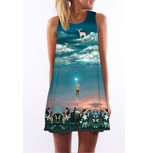 Beach Dress Floral Print Tunic Sleeveless