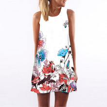 Beach Dress Floral Print Tunic Sleeveless