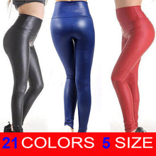 High Waist Leather Leggings For Women Skinny Leather Leggings