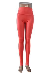 High Waist Leather Leggings For Women Skinny Leather Leggings