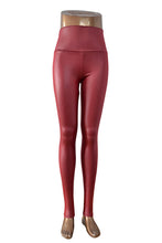 High Waist Leather Leggings For Women Skinny Leather Leggings