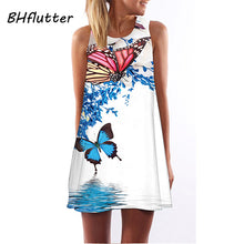Beach Dress Floral Print Tunic Sleeveless