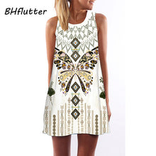 Beach Dress Floral Print Tunic Sleeveless
